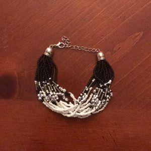 Black and white bracelet NWOT
